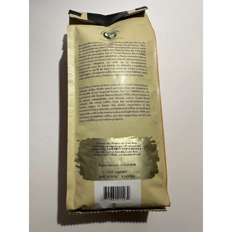Habitat Sloth pupiņu kafija 300g Habitat Sloth pupiņu kafija 300g